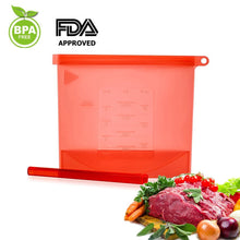 Load image into Gallery viewer, Reusable Silicone Food Storage Bag, BESTONZON 4/3/2/1 Pack Food Preservation Bag Airtight Seal Storage Container, Sandwich Bag