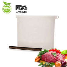 Load image into Gallery viewer, Reusable Silicone Food Storage Bag, BESTONZON 4/3/2/1 Pack Food Preservation Bag Airtight Seal Storage Container, Sandwich Bag