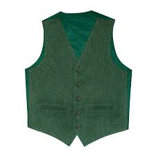 Estate Mangers Green Shetland Tweed Kilt Waistcoat