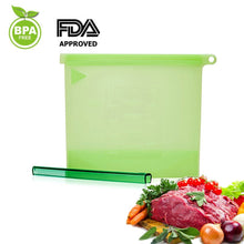 Load image into Gallery viewer, Reusable Silicone Food Storage Bag, BESTONZON 4/3/2/1 Pack Food Preservation Bag Airtight Seal Storage Container, Sandwich Bag