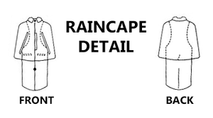 Raincape Sizing Chart